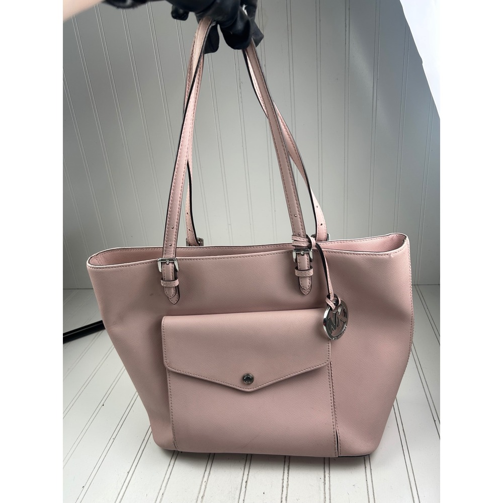 Michael Kors Vintage Pink Jet Set Saffiano Leather Multifunction Shoulder Bag - Picture 2 of 14